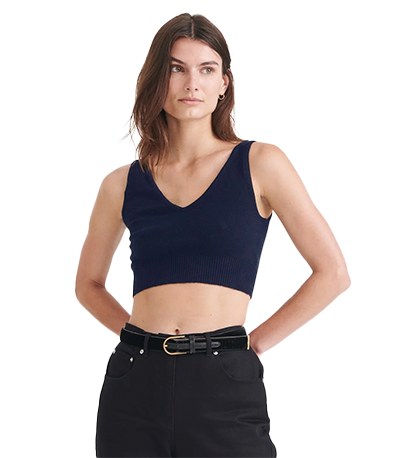 cashmere crop top