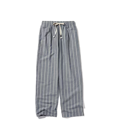 striped linen pants